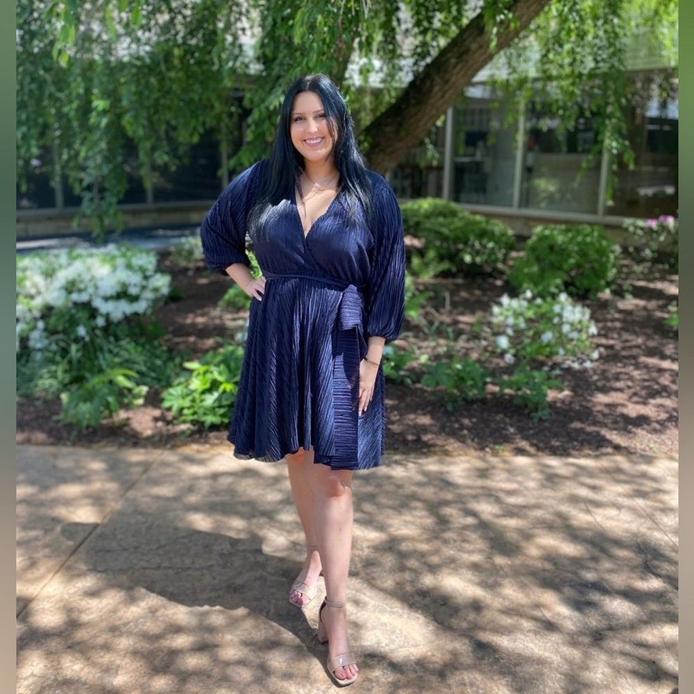 Blue boohoo dress